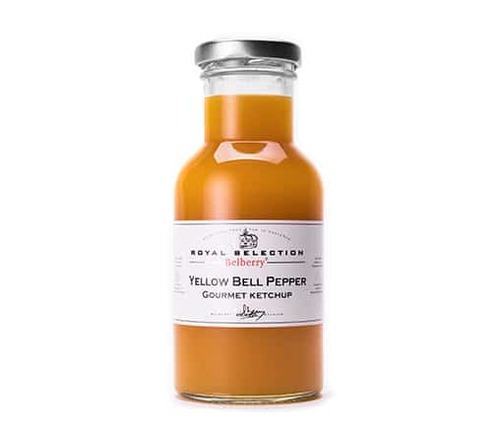 Gourmet sauce of yellow peppers