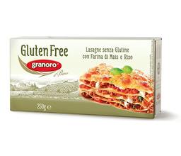 Lasagna with corn and rice flour, gluten-free