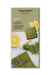 Bio white chocolate with matt and lemon, 70g