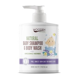 Baby Natural Hair & Body Shampoo, Organic Herbs