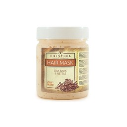 Mask for oily hair with oak bark