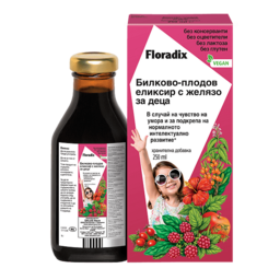 Floradix Билково-плодов еликсир с желязо за деца