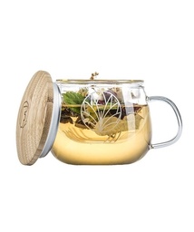 Glass cup for tea Angelica from Flaska
