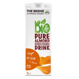 Organic Almond drink, 6%, gluten free and sugar free 1L