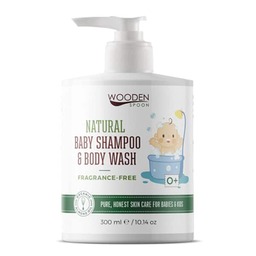 Бебешки натурален шампоан за коса и тяло, без аромат
