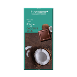 Organic Vegan Chocolate with Coconut Milk, 70g