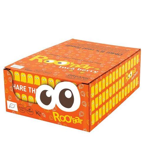 Box 20 pcs. Organic Raw Bar with Inca Berry and Orange 30g