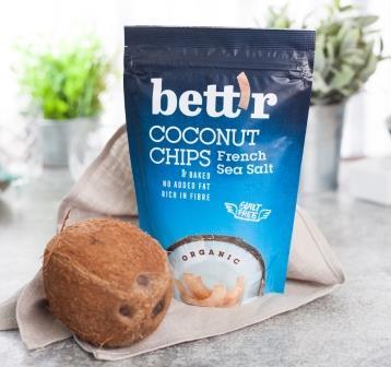 Organic coconut chips with French sea salt