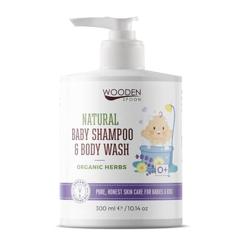 Baby Natural Hair & Body Shampoo, Organic Herbs