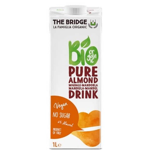 Organic Almond drink, 6%, gluten free and sugar free