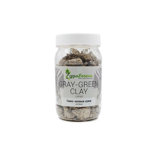 Natural gray-green clay powder