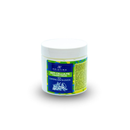 Anti-cellulite cream with caffeine, mint and lemon