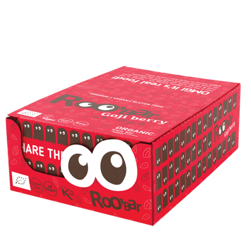 Box 20 pcs. Organic Raw Bar with Goji Berry 30g