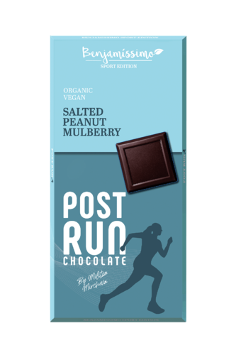 Био Шоколад Солен Фъстък и Черница Post Run, 60g