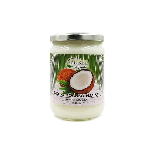 Organic coconut oil without aroma, 500 ml.