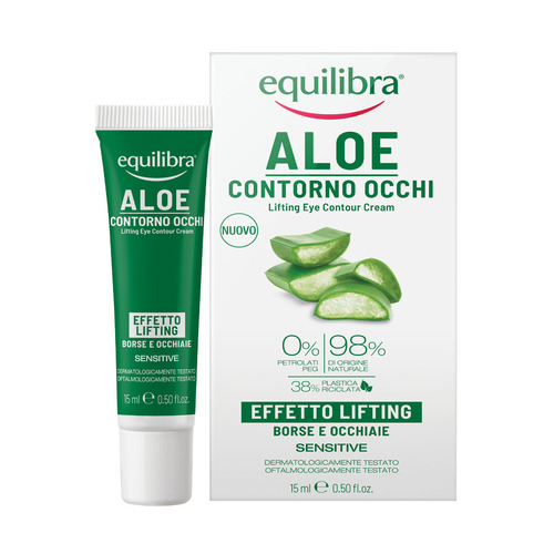 Cream for the skin around the eyes with aloe vera