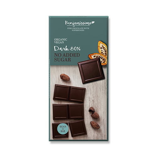 Organic Natural Chocolate 80%, 70g