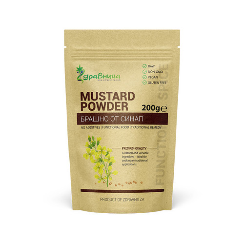 Mustard flour, seed powder 200 g.