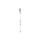 Aluminum cane for blind, folding, white