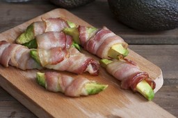 Avocado in bacon