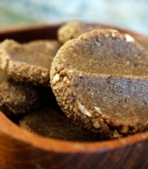 Soft walnut cookies with nuts and seeds