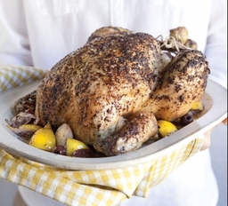 Chicken with lemon, fragrant sumac and yogurt.