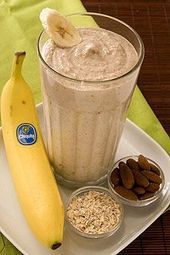 Quick smoothie with bananas and oatmeal