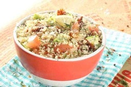 Italian salad with quinoa and tomatoes