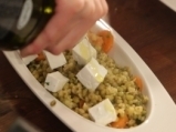 Salad of mung beans and carrots