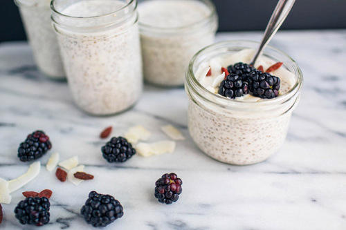 Pudding with chia seeds