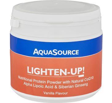 Lighten-Up! Powder food protein with natural CoQ10, alpha-lipoic acid and Siberian ginseng