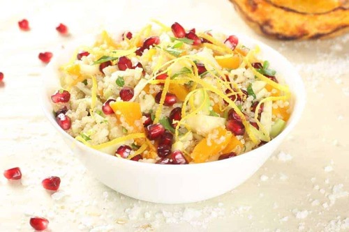 Pumpkin, quinoa and pomegranate salad